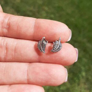 Silver Leaves Earrings
